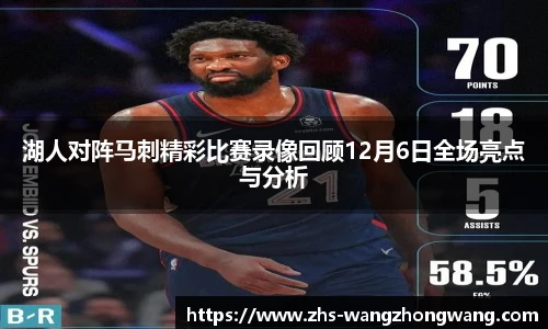 湖人对阵马刺精彩比赛录像回顾12月6日全场亮点与分析